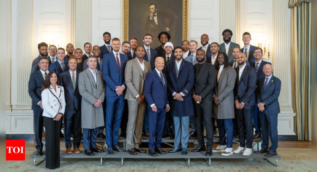 Joe Biden forgets Celtics' name, reveals secret service code during team's White House visit