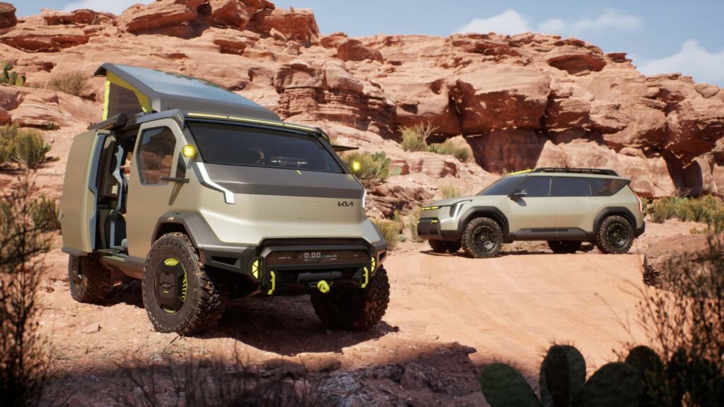 Kia's Off-Road Van And EV9 Are The Perfect Electric Escape