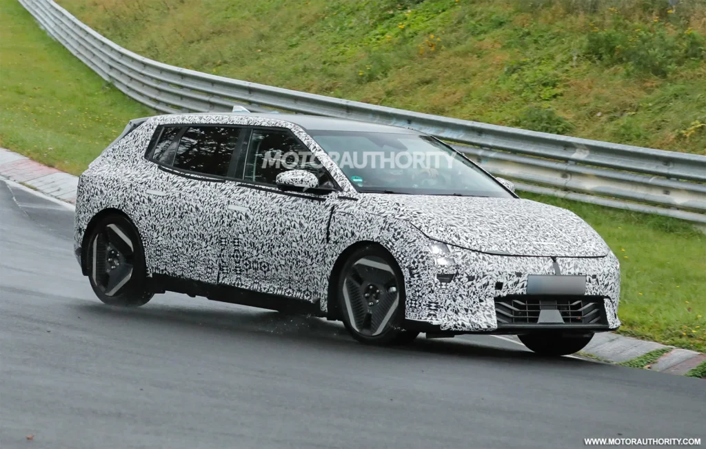 2026 Kia EV4 electric hatch caught on video