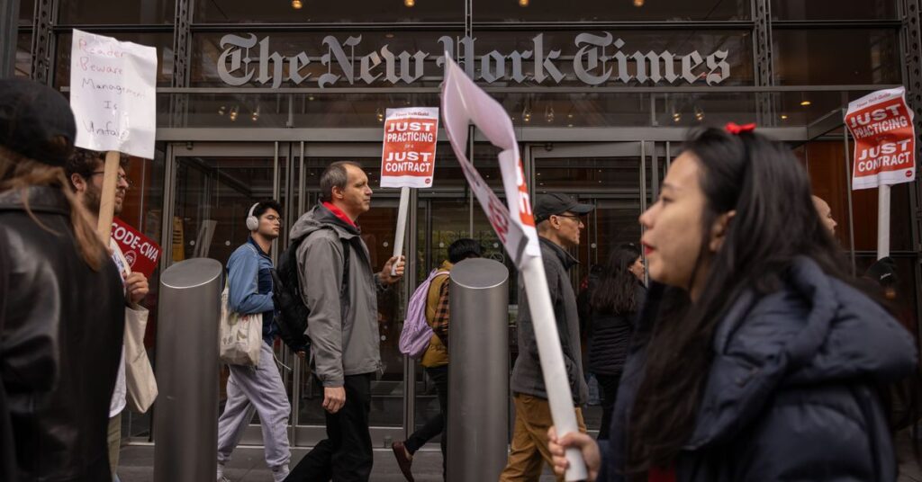 New York Times Tech Workers Go On Strike