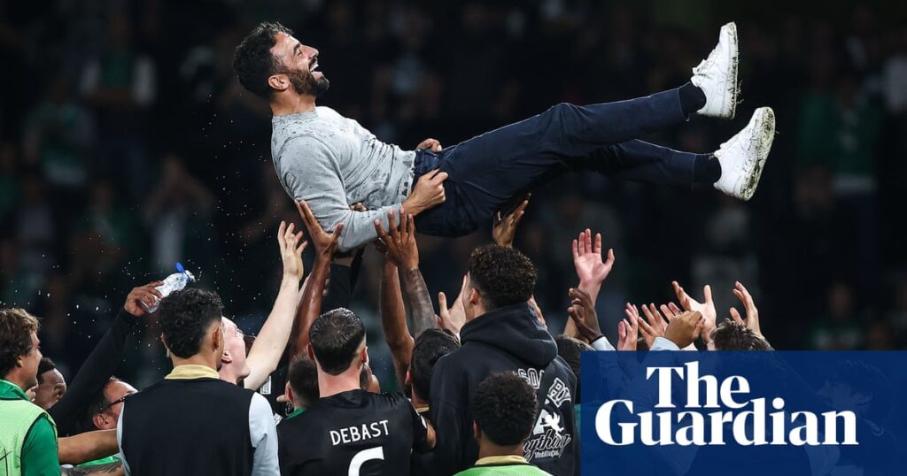 Rúben Amorim reluctantly takes centre stage after farewell gift to Sporting fans | Champions League