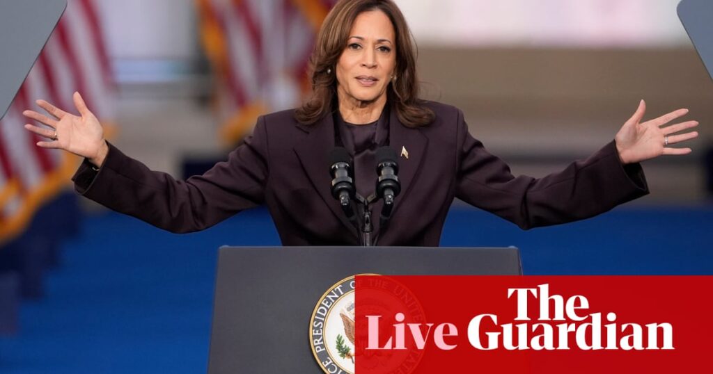 US election live: Kamala Harris concedes to Donald Trump but says ‘do not despair’ as she vows to keep fighting for democracy | US elections 2024