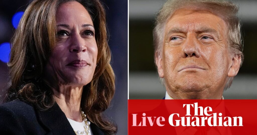 Candidates make final push in battleground states after Iowa poll shows Trump trailing Harris – US election live updates | US news