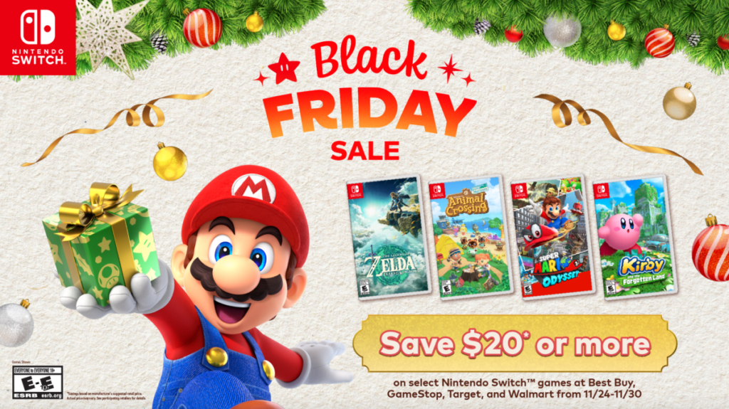 Nintendo just announced its Black Friday deals, and they include Tears of the Kingdom for $50