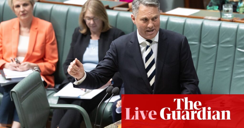 Australia politics live: Richard Marles condemns ‘ridiculous display’ as Ted O’Brien ejected from question time over interjection | Australia news