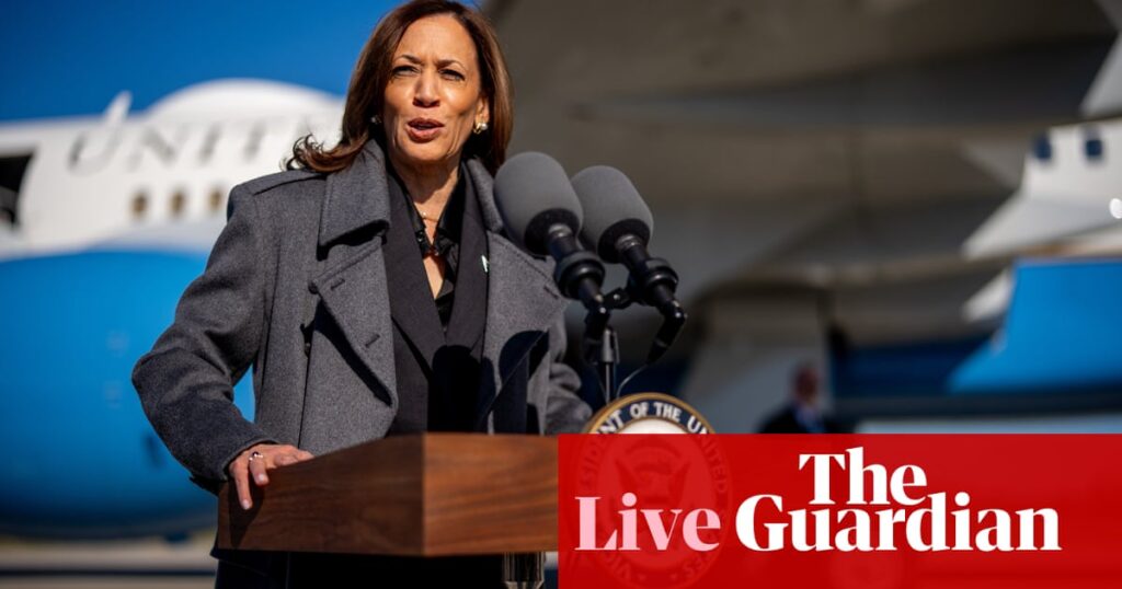 US election live: Harris says Trump’s violent rhetoric about Liz Cheney ‘must be disqualifying’ | US elections 2024