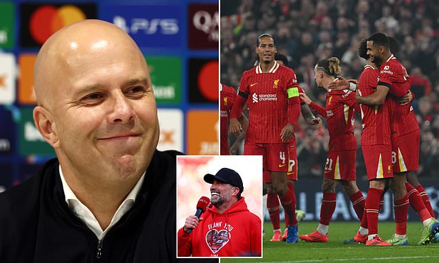 Arne Slot thanks Jurgen Klopp for 'special' Anfield atmosphere during Liverpool's emphatic 4-0 win over Xabi Alonso's Bayer Leverkusen