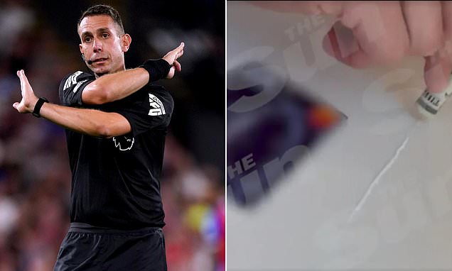 David Coote remains suspended after video emerged of him allegedly snorting white powder - as Premier League referee appointments are confirmed for this weekend