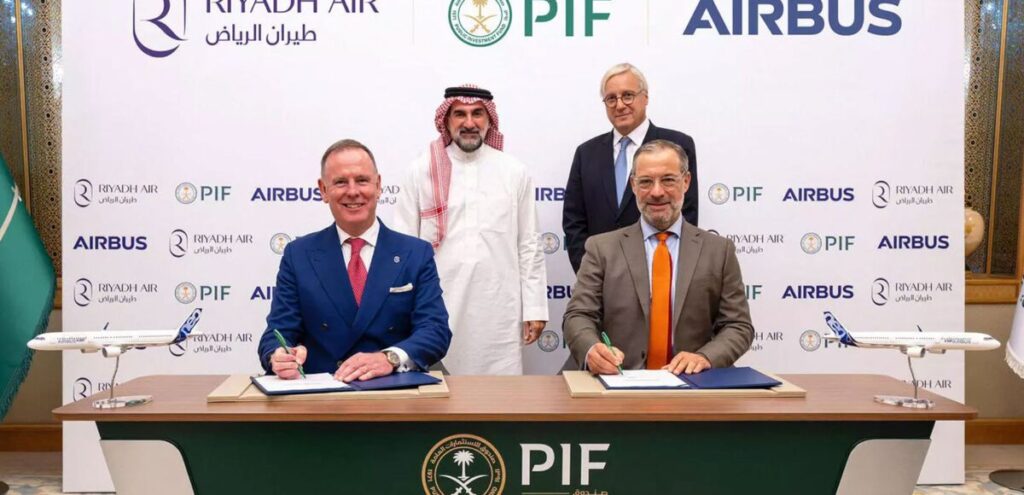 Riyadh Air places firm order for 60 Airbus A321neo Family aircraft