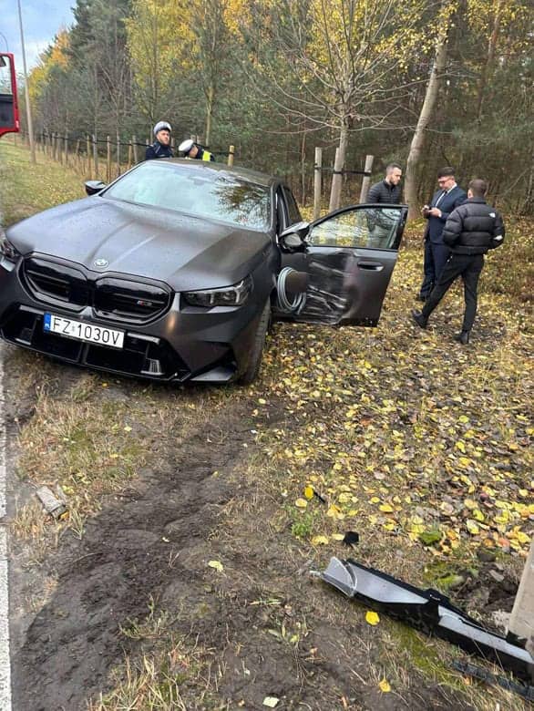 First BMW M5 G90 Crash