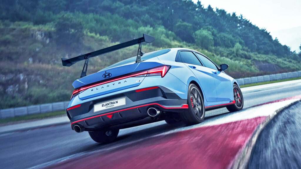 Hyundai Put a Giant Wing on the New Elantra N TCR Edition