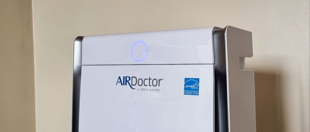 AirDoctor AD3500 being tested by our reviewer