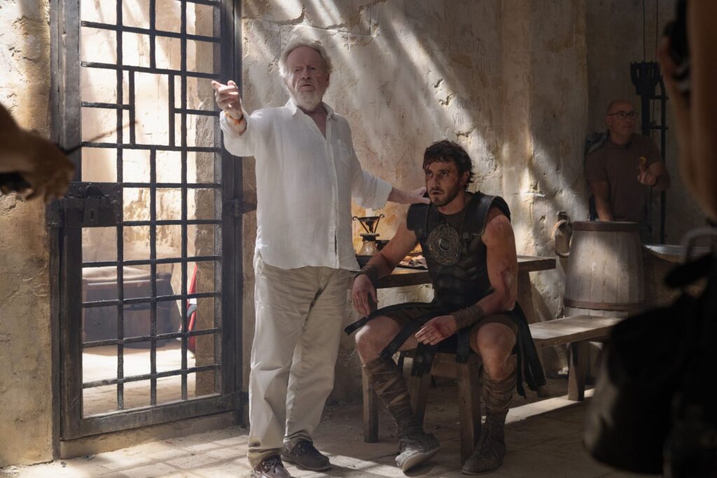 Ridley Scott and Paul Mescal, seen here on Gladiator II, will make another movie together soon.