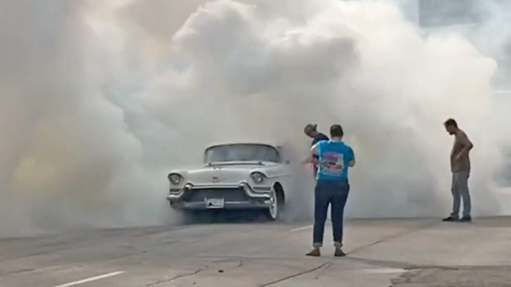 79-Year-Old Grandma Seeks Burnout Contests for Her Big-Block 1957 Cadillac