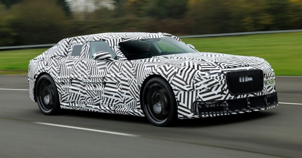 Jaguar Releases First Test Mule Images of Coming GT Sedan BEV