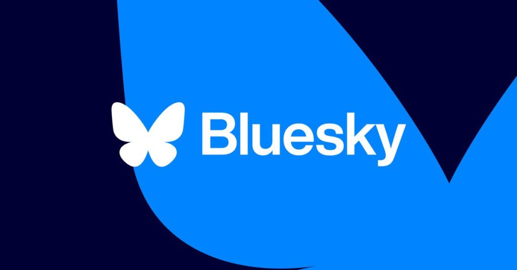 Vector illustration of the Bluesky logo.