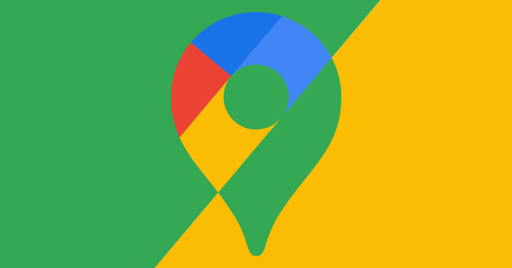 Vector illustration of the Google Maps logo.