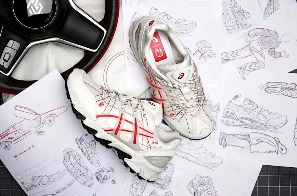 Asics sneakers reuse vehicle airbag fabric, win design award