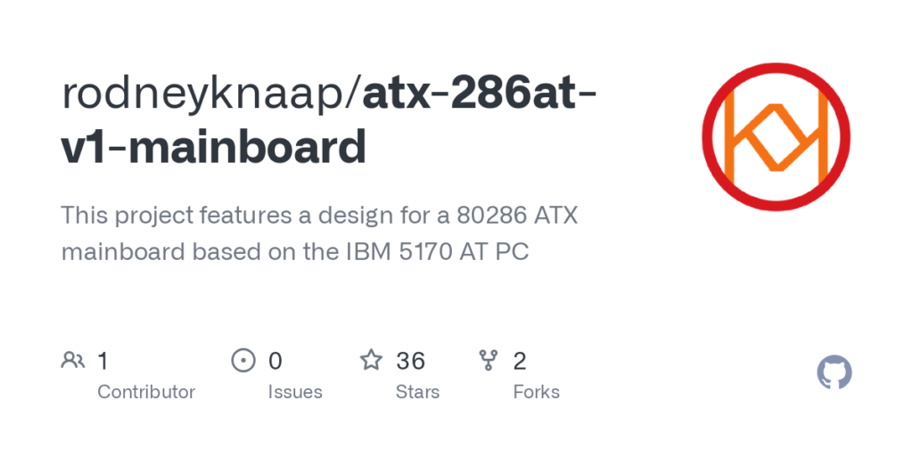 rodneyknaap/atx-286at-v1-mainboard: This project features a design for a 80286 ATX mainboard based on the IBM 5170 AT PC