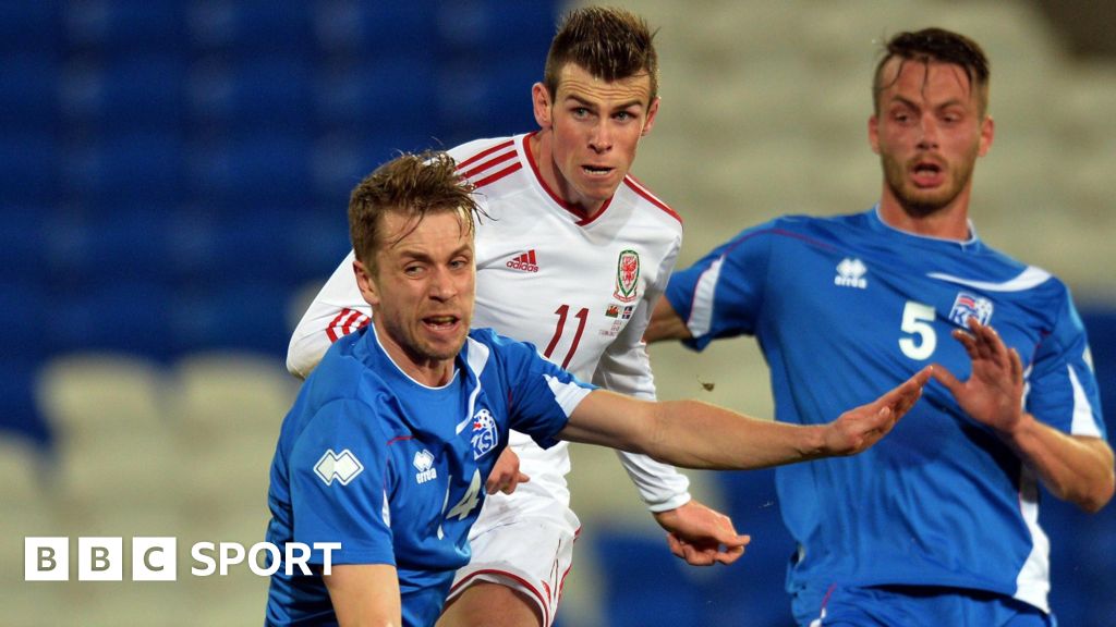 Gareth Bale scores for Wales against Iceland in 2014