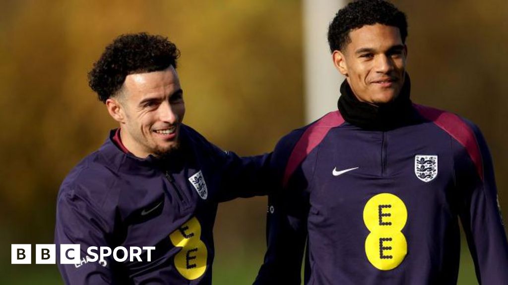 Curtis Jones with Liverpool team-mate Jarel Quansah