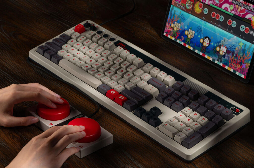 8BitDo has a new version of the Retro Mechanical Keyboard with a built-in numpad