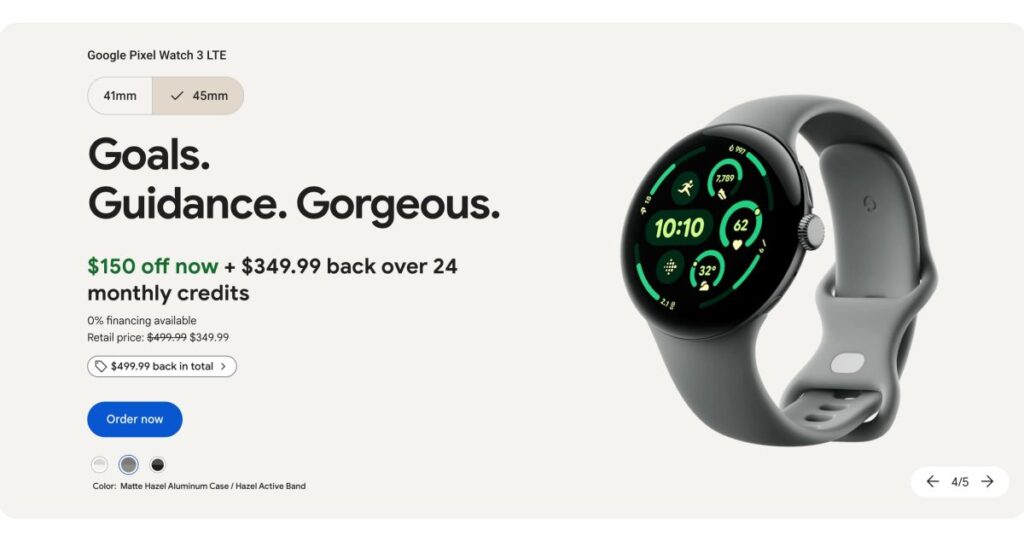 Pixel Watch 3 LTE is basically free with Google Fi deal