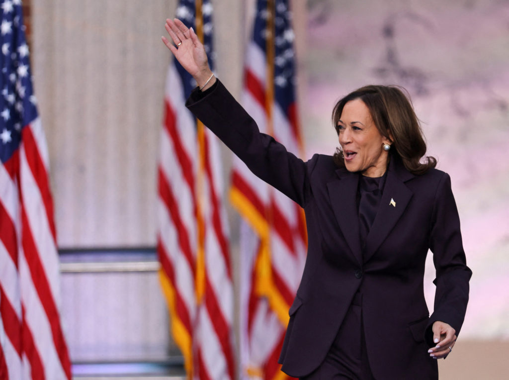 Harris urges supporters to ‘never give up the fight for our democracy’ in concession