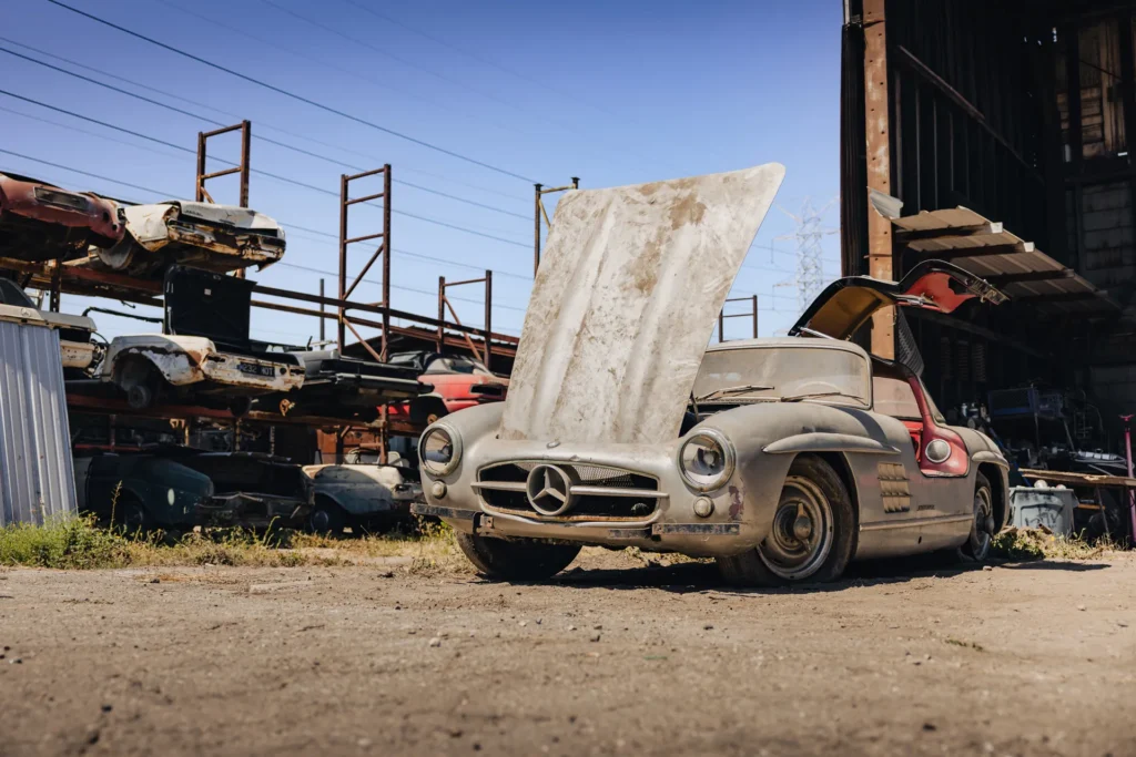 Rudi Klein junkyard collection sells with Mercedes SL Alloy Gullwing fetching $9M