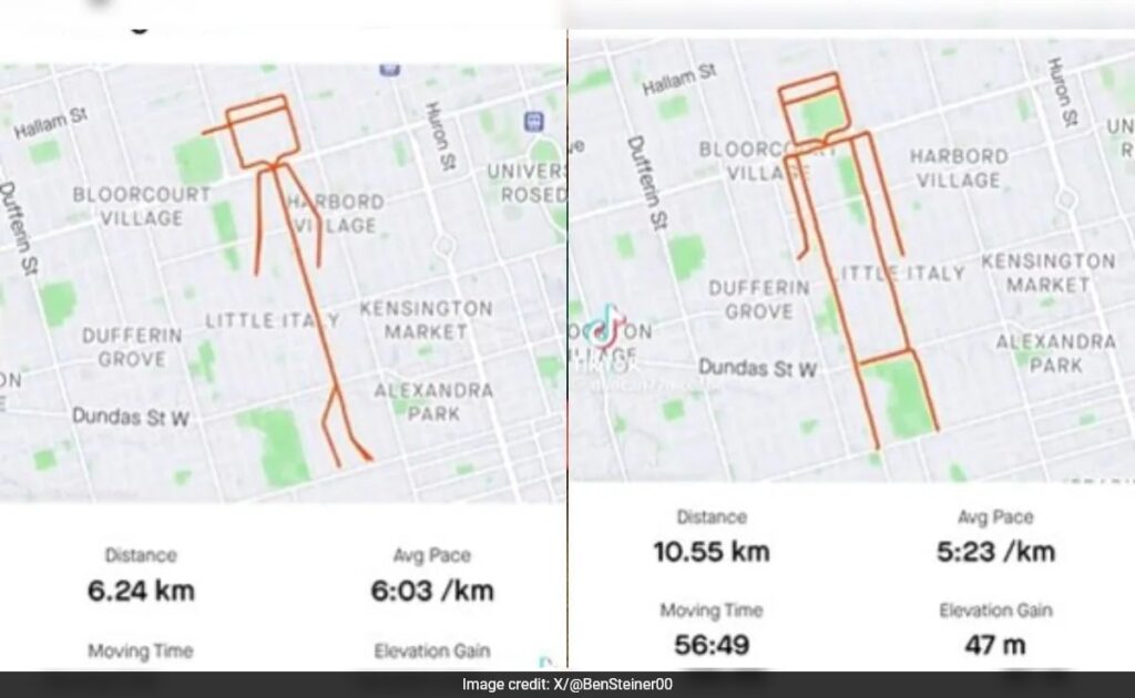 Canadian Runner Creates Dancing Stick Man Art, Video Goes Viral