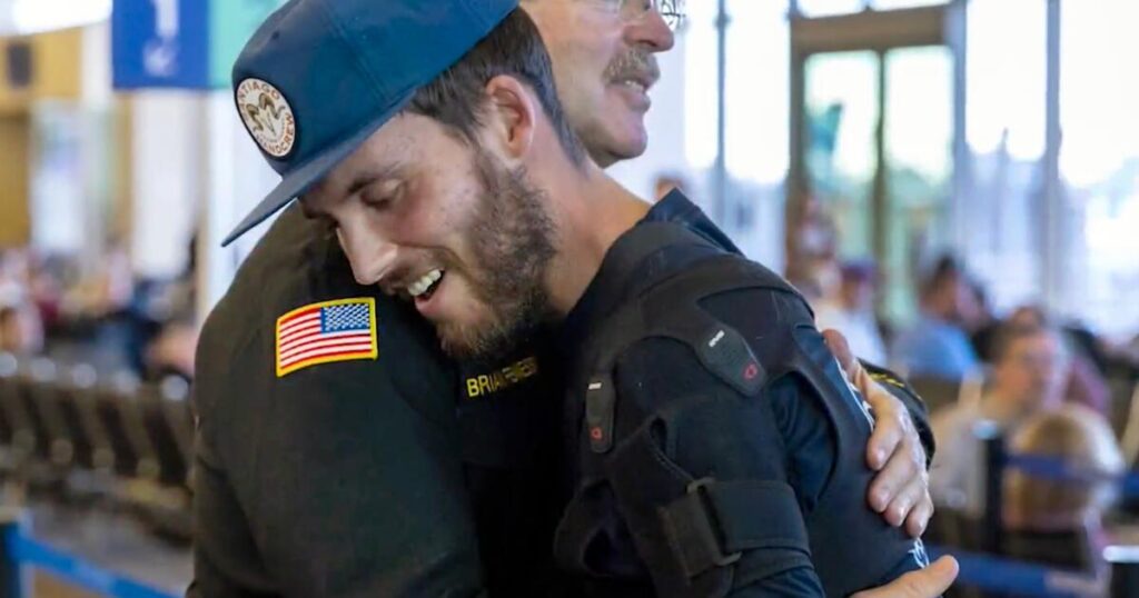 O.C. firefighter who feared he was paralyzed in crash walks out of rehab