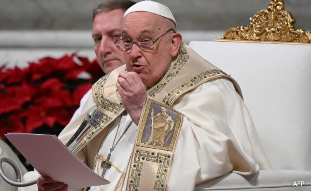 Pope Francis Kicks Off Christmas With A Sombre Mass Under Shadow Of War