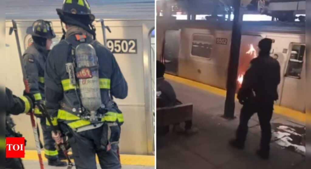 'It’s scary': Woman burned alive while sleeping in subway train in US