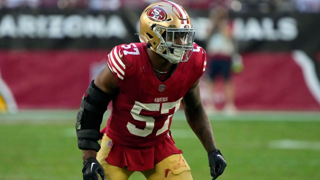 49ers LB Dre Greenlaw injures calf, ruled out of game