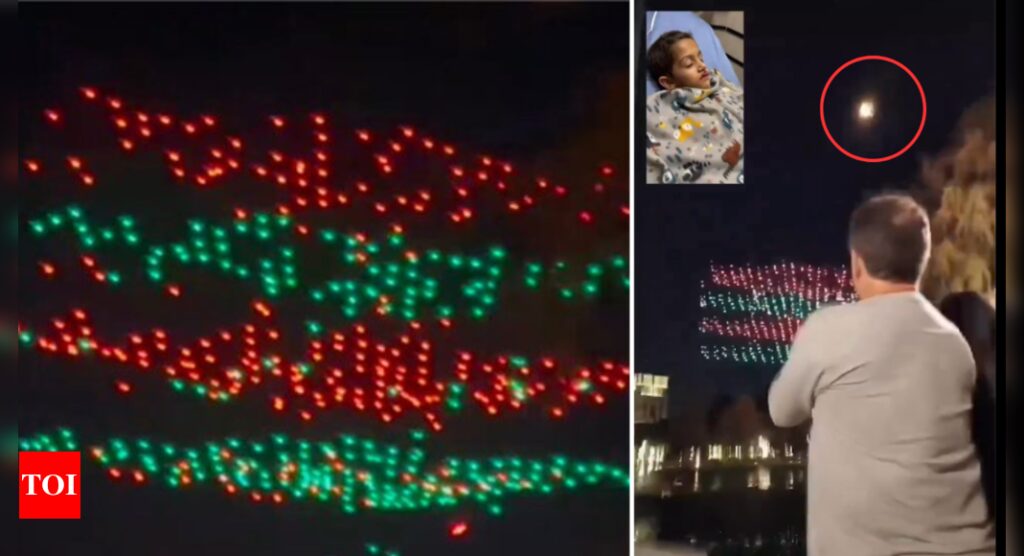 Drones fall from sky at Florida Christmas event: Watch wild video of mid-air collision that left child 'fighting for his life'