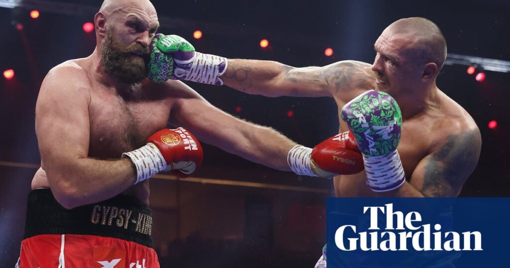 Oleksandr Usyk-Tyson Fury II was close, uncontroversial and freighted with meaning | Boxing