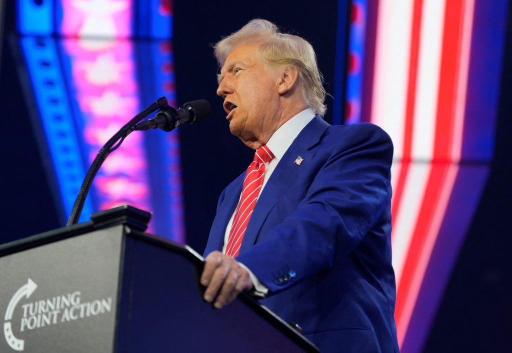 WATCH: Trump threatens to take back Panama Canal in his first rally speech since the election