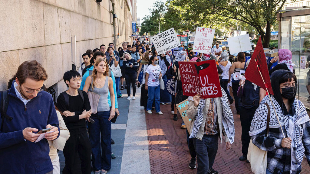 America’s college heads revise rules for handling campus protests