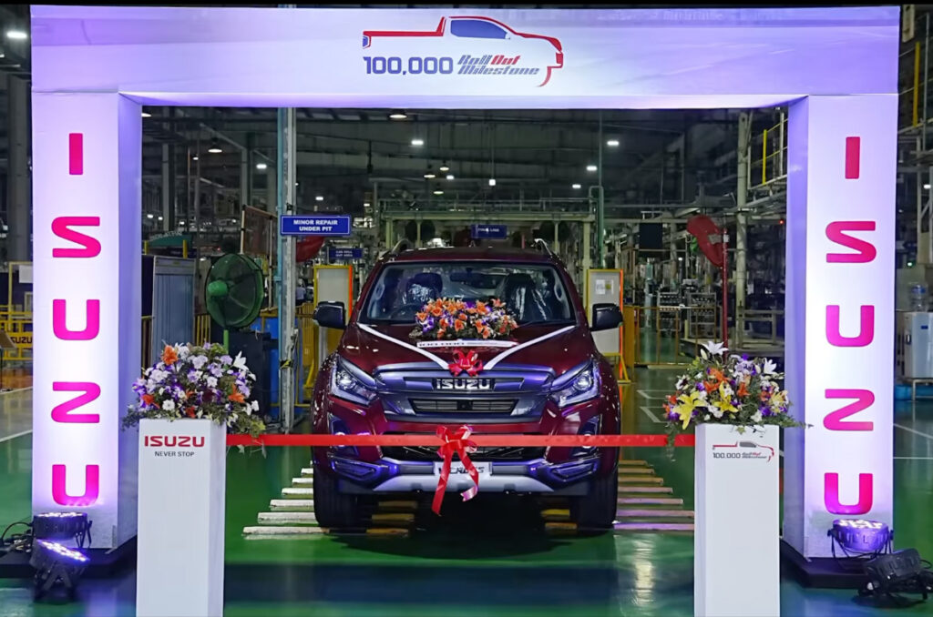 Isuzu 1 lakh production milestone, D Max V Cross, top exporter from India