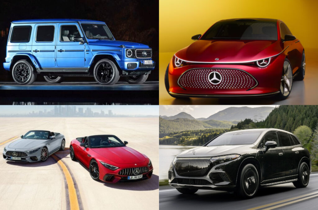 Mercedes G class EV at Auto Expo 2025, CLA Concept, EQS SUV Night Series