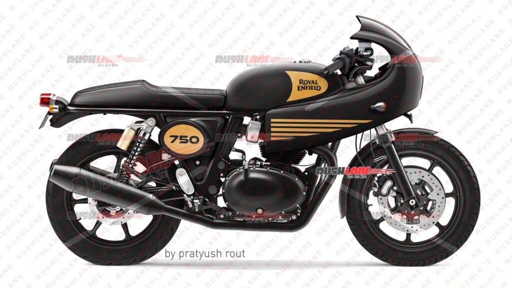 2025 Royal Enfield GT750 Render Based On Leaked Spy Shots