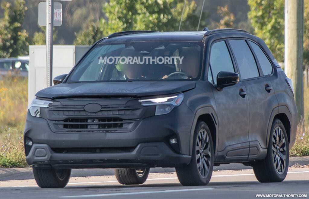 2025 Subaru Forester Hybrid spied for first time