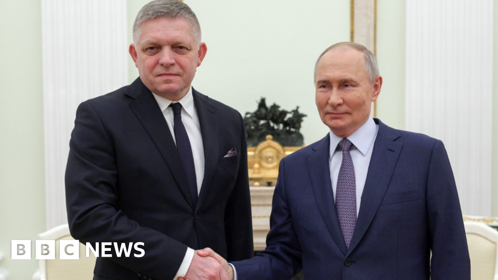 Slovakia's Robert Fico meets Vladimir Putin in surprise Moscow visit