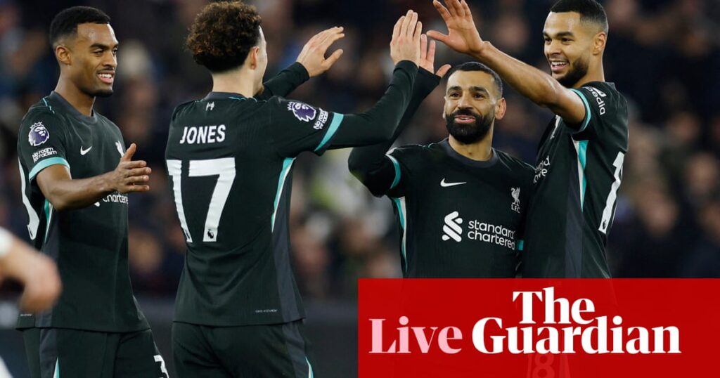 West Ham United v Liverpool: Premier League – live | Premier League