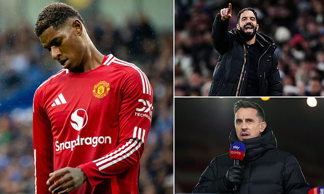 Marcus Rashford has become a 'distraction' and needs to leave Manchester United in January, believes Gary Neville... as he backs Ruben Amorim over handling of axed striker