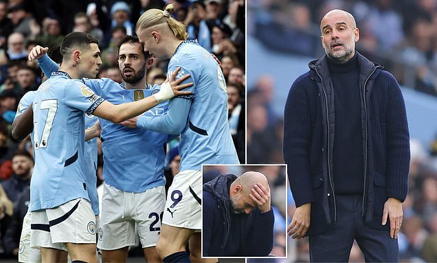 Pep Guardiola gives honest thoughts on Man City's 'team spirit' as the Premier League champions continue to nosedive with just one win in 13 games