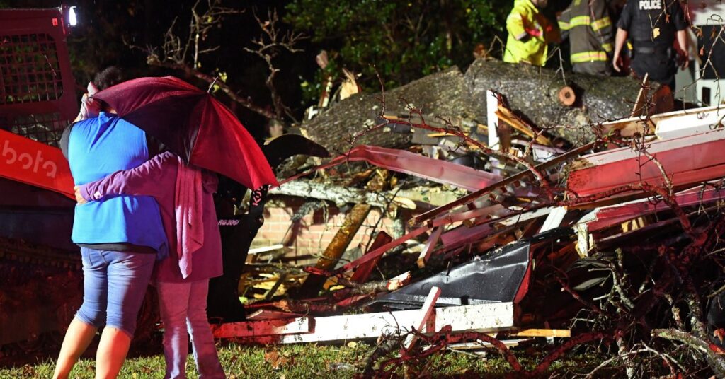 Tornadoes in Texas and Mississippi Kill Two and Injure Six