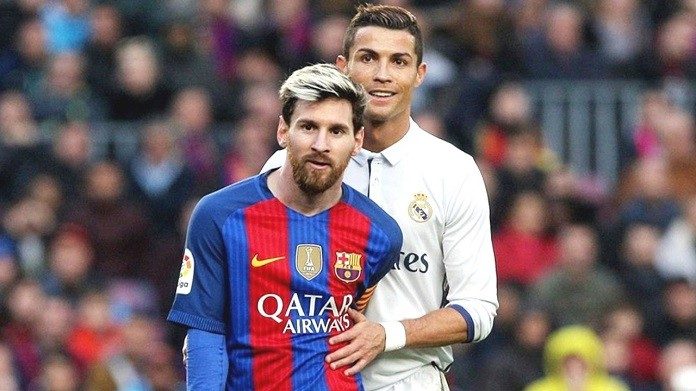 Lionel Messi Of Barcelona And Cristiano Ronaldo Of Real Madrid