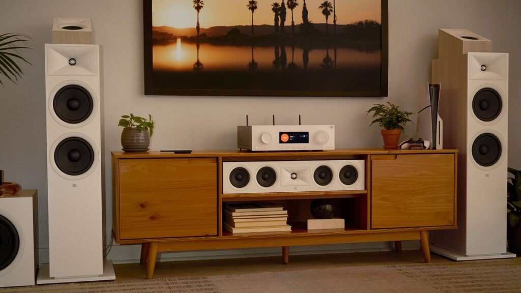 I just tried JBL's new Modern Audio receiver and speakers — this is stunning