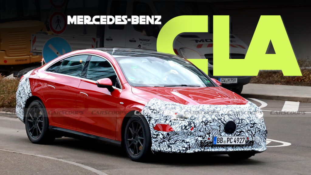 2026 Mercedes CLA EV Drops Camo Ahead Of Impending Debut